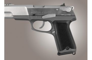 Image of Hogue Ruger P85 - P91 Checkered G-10 - Solid Black 85179