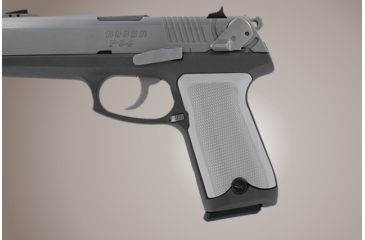 Image of Hogue Ruger P94 Checkered Aluminum Matte Clear Anodized 94174