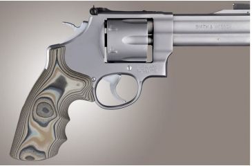 Image of HOGUE S&amp;W N Frame Round Butt Conversion Finger Grooves Smooth G10, G-Mascus Dark Earth 25767
