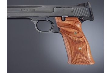 Image of Hogue S&amp;W 41 Rosewood laminate R. hand thumb rest checkered 41561