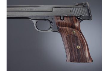 Image of Hogue S&amp;W 41 Rosewood Left hand thumb rest checkered 41971