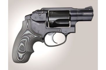 Image of Hogue S&amp;W Body Bantam Finger Groove Smooth G10, G-Mascus Black/Gray 61147