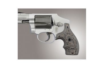 Image of Hogue S&amp;W J Frame Round Butt Grip, Bantam Piranha G-10 G-Mascus Dark Earth 82307