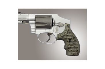 Image of Hogue S&amp;W J Frame Round Butt Grip, Bantam Piranha G-10 G-Mascus Green 82294
