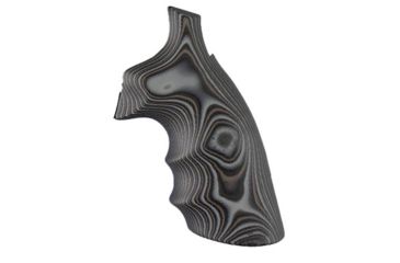 Image of Hogue S&amp;W K&amp;L Frame Square Butt Grip, Finger Grooves, Smooth, G10 - G-Mascus, Black/Grey, 10167