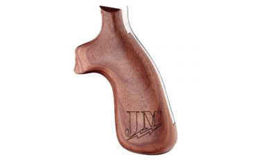 Image of Hogue S&amp;W K or L Frame Square Butt Grips w/ Jerry Miculek Logo, Pau Ferro 190586