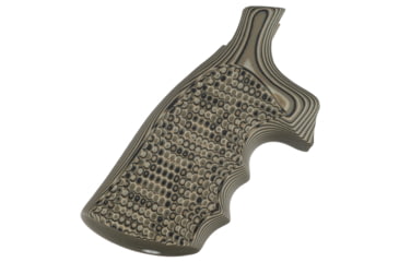 Image of Hogue S&amp;W N Frame Square Butt Grip, Finger Grooves, Piranha, G10 - G-Mascus, Green Lava, 29138