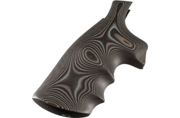Image of Hogue S&amp;W N Frame Square Butt Grip, Finger Grooves, Smooth, G10 - G-Mascus, Black/Grey, 29167