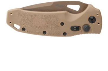 Image of Hogue Sig K320A Automatic Folding Knife, 3.5in, CPM S30V Stainless, Drop Point Blade Partially Serrated, Coyote PVD, Coyote Tan Polymer Handle, 36333