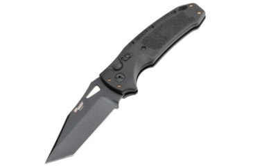 Image of Hogue Sig K320A Automatic Folding Knife, 3.5in, CPM S30V Stainless, Tanto Blade, Black Cerakote, Black Polymer Handle, 36320