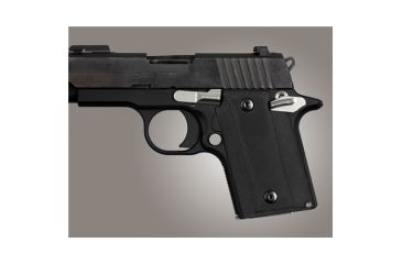 Image of Hogue Sig P938 Rubber Grip, Ambidextrous, G10 Solid Black 109748