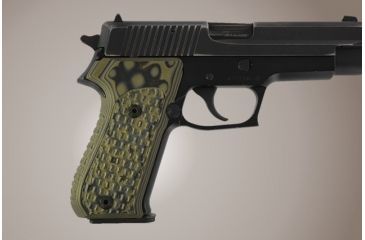 Image of Hogue SIG Sauer P220 American Chain Link G-10 - G-Mascus Green 20118