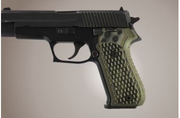 Image of Hogue SIG Sauer P220 American Chain Link G-10 - G-Mascus Green 20118