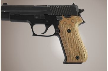 Image of Hogue SIG Sauer P220 American Checkered G-10 - G-Mascus Tan 20177-TAN