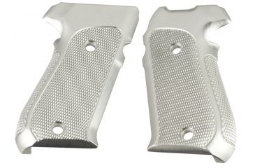 Image of Hogue SIG Sauer P220 American Checkered Aluminum - Brushed Gloss Clear Anodized 20175