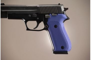 Image of Hogue SIG Sauer P220 American Checkered Aluminum - Matte Blue Anodized 20173