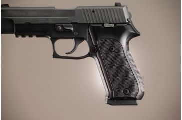 Image of Hogue SIG Sauer P220 DAK American Checkered Aluminum - Brushed Gloss Black Anodized 20156