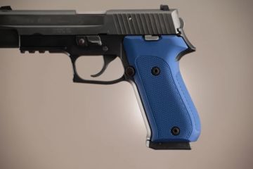 Image of Hogue SIG Sauer P220 DAK American Checkered Aluminum - Matte Blue Anodized 20153