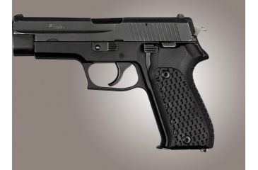 Image of Hogue SIG Sauer P220 European Chain Link G-10 - Solid Black 21119