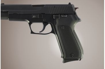 Image of Hogue Sig Sauer P220 European Checkered Aluminum Matte Black Anodized 21170