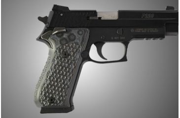 Image of Hogue SIG Sauer P220 SAO American Chain Link G-10 - G-Mascus Black/Gray 21107-BLKGRY