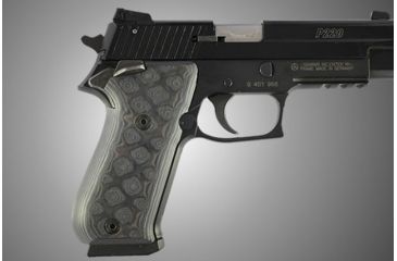 Image of Hogue SIG Sauer P220 SAO American G-10 - G-Mascus Black/Gray 21147-BLKGRY