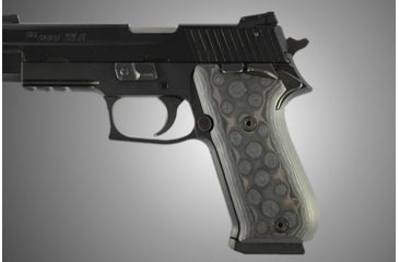 Image of Hogue SIG Sauer P220 SAO American G-10 - G-Mascus Black/Gray 21147-BLKGRY