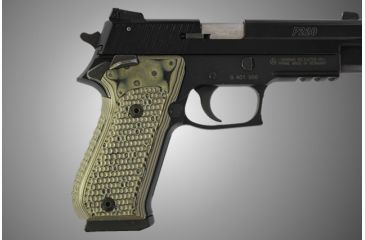 Image of Hogue SIG Sauer P220 SAO American Piranha Grip G-10 - G-Mascus Green 21128