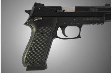 Image of Hogue SIG Sauer P220 SAO American Piranha Grip G-10 - Solid Black 21129