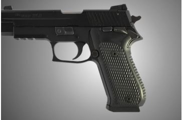 Image of Hogue SIG Sauer P220 SAO American Piranha Grip G-10 - Solid Black 21129