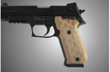 Image of Hogue SIG Sauer P220 SAO American Piranha Grip G-10 - G-Mascus Tan 21127-TAN