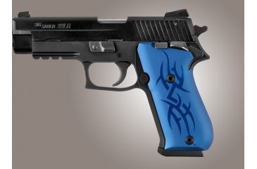 Image of Hogue SIG Sauer P220 SAO American Tribal Aluminum - Blue Anodized 21103
