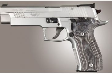 Image of HOGUE SIG Sauer P226 DA/SA Allround Checkered G10, G-Mascus Black/Gray, Black/Grey 23157