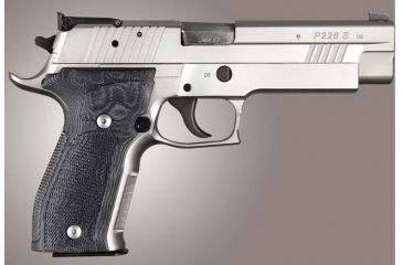 Image of HOGUE SIG Sauer P226 DA/SA Allround Checkered G10, G-Mascus Black, Black 23759