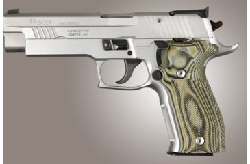 Image of HOGUE SIG Sauer P226 DA/SA Allround Checkered G10, G-Mascus Green, Green 23158