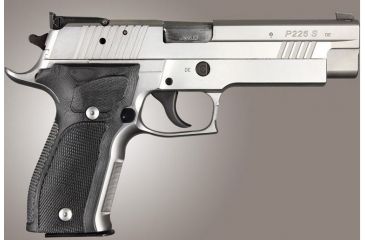 Image of HOGUE SIG Sauer P226 DA/SA Allround Checkered G10, Solid Black, Black 23159