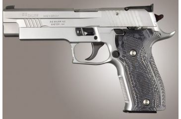 Image of HOGUE SIG Sauer P226 DA/SA Allround Piranha Grip G10, G-Mascus Black/Gray, Black/Grey 23127