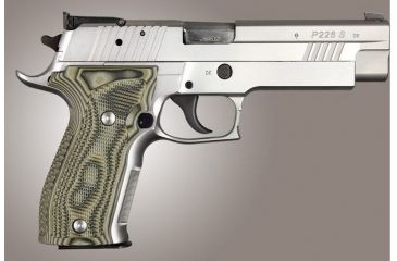 Image of HOGUE SIG Sauer P226 DA/SA Allround Piranha Grip G10, G-Mascus Green, Green 23128