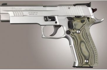 Image of HOGUE SIG Sauer P226 DA/SA Allround Piranha Grip G10, G-Mascus Green, Green 23128