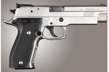 Image of HOGUE SIG Sauer P226 DA/SA Allround Piranha Grip G10, Solid Black, Black 23129