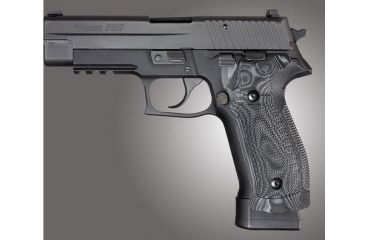 Image of HOGUE SIG Sauer P226 DA/SA Magrip Checkered G10, G-Mascus Black, Black 23779
