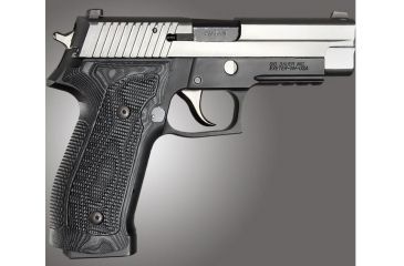 Image of HOGUE SIG Sauer P226 DA/SA Magrip Piranha Grip G10, G-Mascus Black, Black 23739