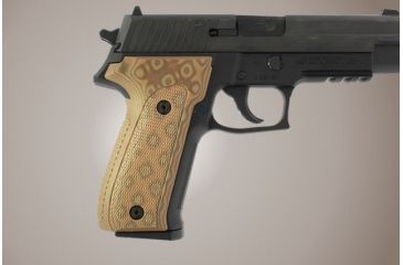 Image of Hogue SIG Sauer P226 Checkered G-10 - G-Mascus Tan 26177-TAN