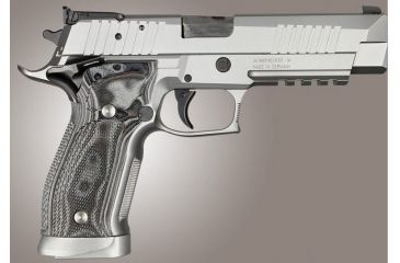 Image of HOGUE SIG Sauer P226 SAO X5 X6 Checkered G10, G-Mascus Black/Gray, Black/Grey 33177