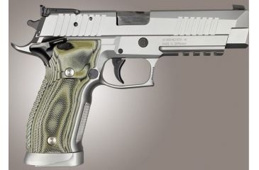 Image of HOGUE SIG Sauer P226 SAO X5 X6 Checkered G10, G-Mascus Green, Green 33178
