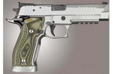 Image of HOGUE SIG Sauer P226 SAO X5 X6 Piranha Grip G10, G-Mascus Green, Green 33138