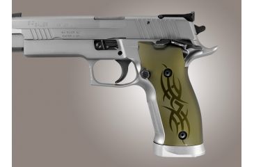 Image of Hogue SIG Sauer P226 SAO X5 X6 Tribal Aluminum - Green Anodize 27101