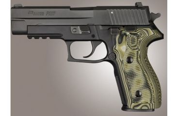 Image of HOGUE SIG Sauer P227 DA/SA Piranha Grip G10, G-Mascus Green, Screws And Bushings Included, Green 47138