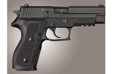 Image of HOGUE SIG Sauer P227 DA/SA Piranha Grip G10, Solid Black, Screws And Bushings Included, Black 47139