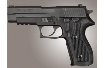 Image of HOGUE SIG Sauer P227 DA/SA Piranha Grip G10, Solid Black, Screws And Bushings Included, Black 47139